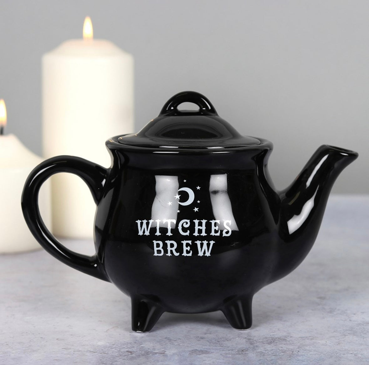 🫖 Witches Brew Cauldron Teapot – Ceramic (550ml)