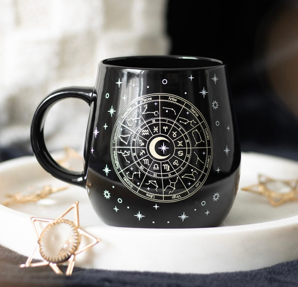 ✨ Astrology Heat Changing Mug – Celestial Gold Design (500ml)