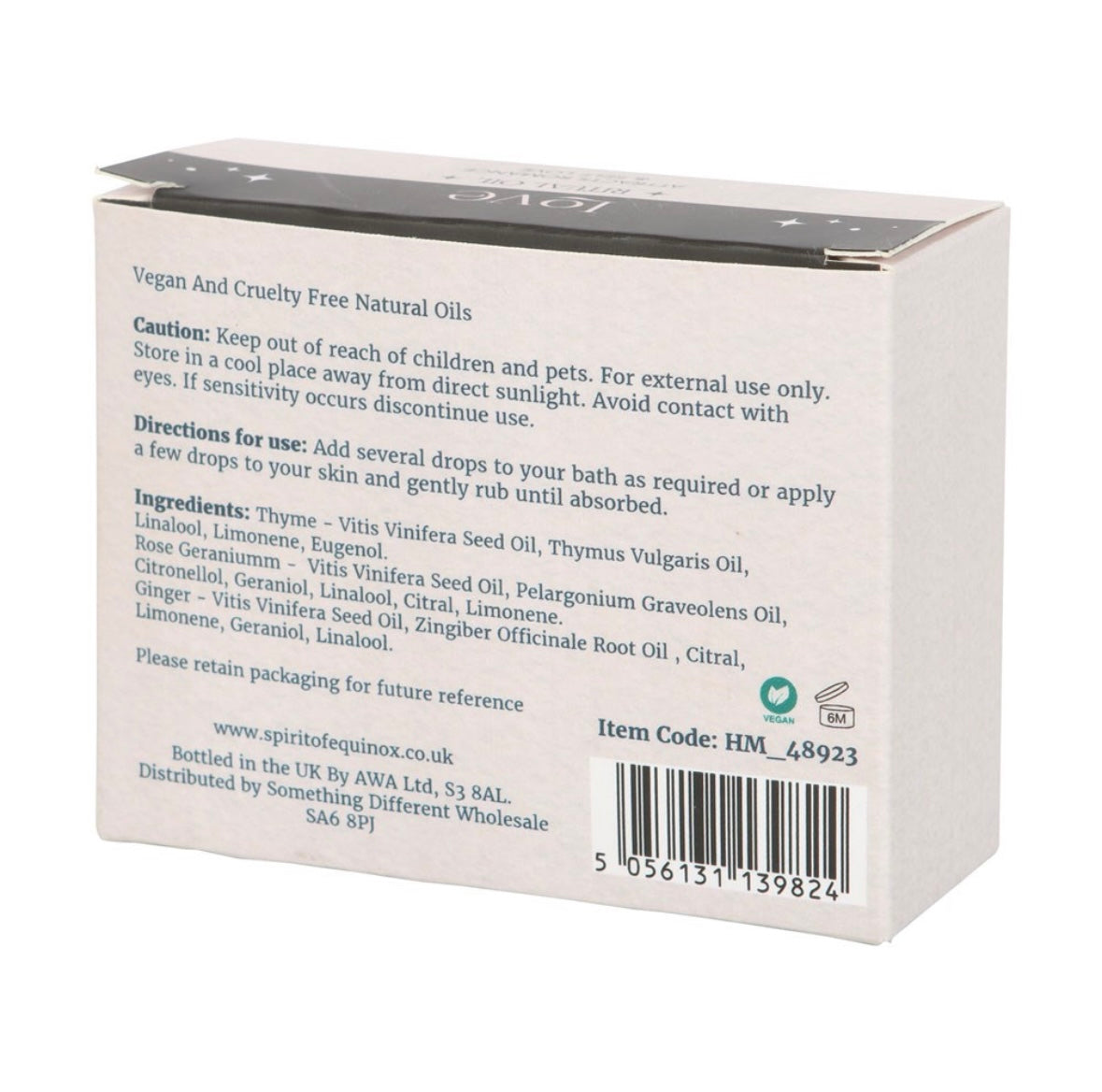 Love Ritual Essential Oil Set – Thyme, Rose Geranium & Ginger (3 x 10ml)