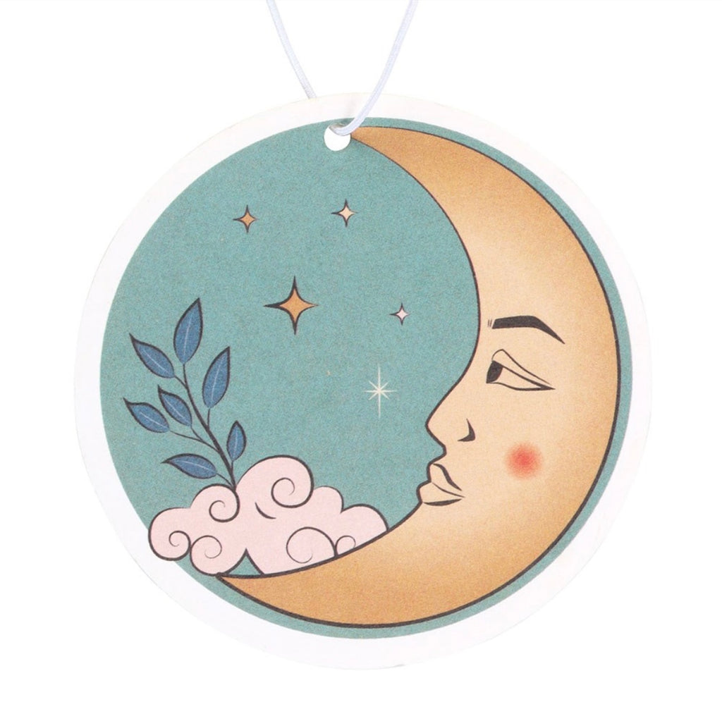 Celestial Moon Car Air Freshener – Vanilla Fragrance