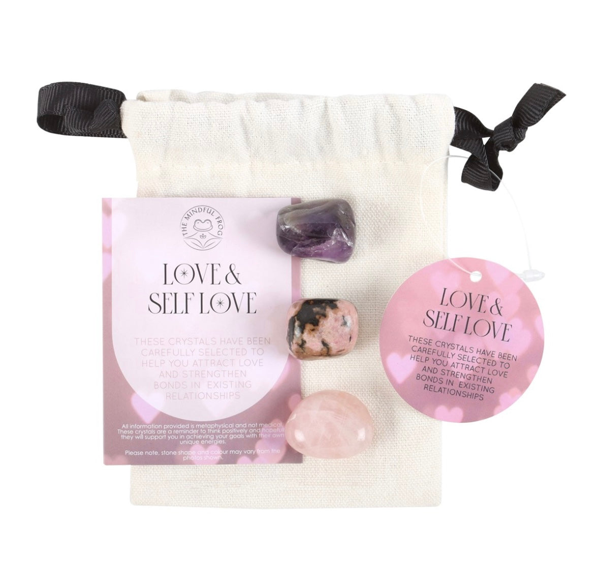 💕 Love & Self-Healing Crystal Set – 3 Healing Stones