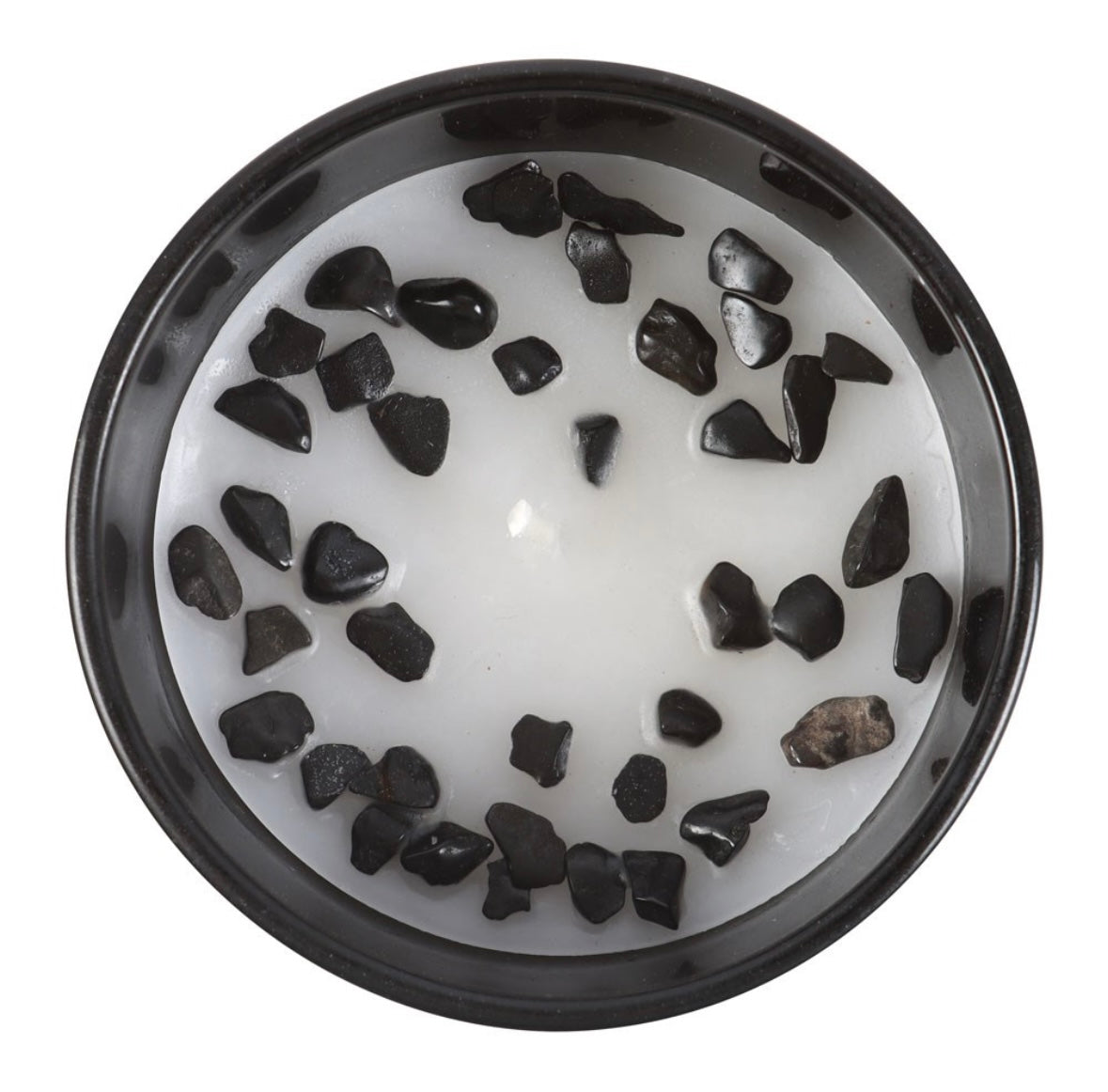 ♏ Scorpio Zodiac Candle – Black Oudh with Black Obsidian Crystals
