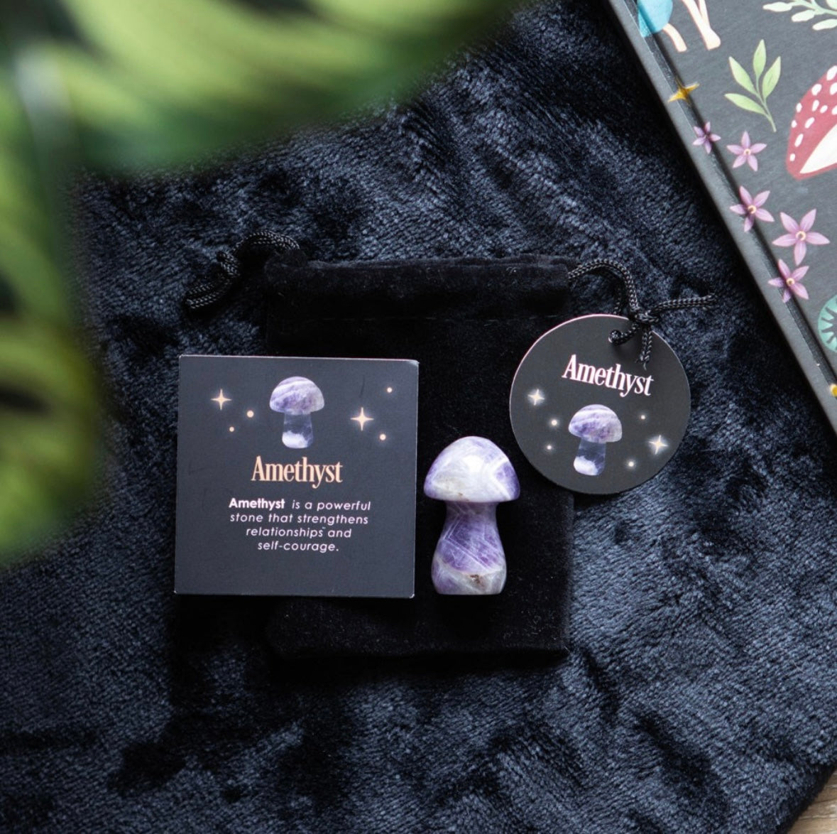 Amethyst Crystal Mushroom – Courage & Positive Energy