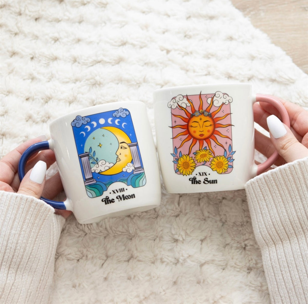 Celestial Sun & Moon Mug Set – Tarot Inspired