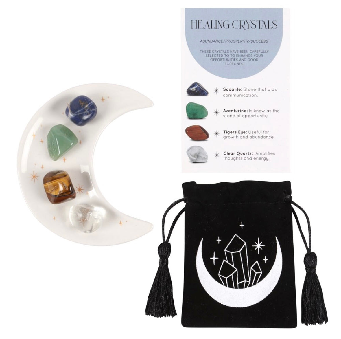 🍀 Prosperity & Success Crystal Healing Gift Set