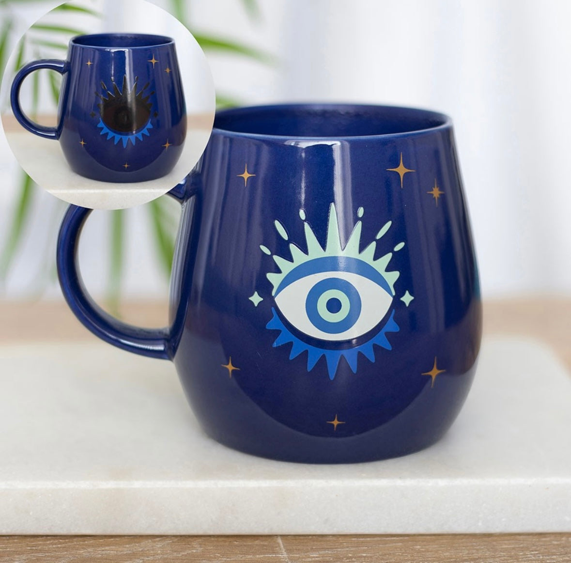 All Seeing Eye Heat-Changing Mug – Protection & Luck