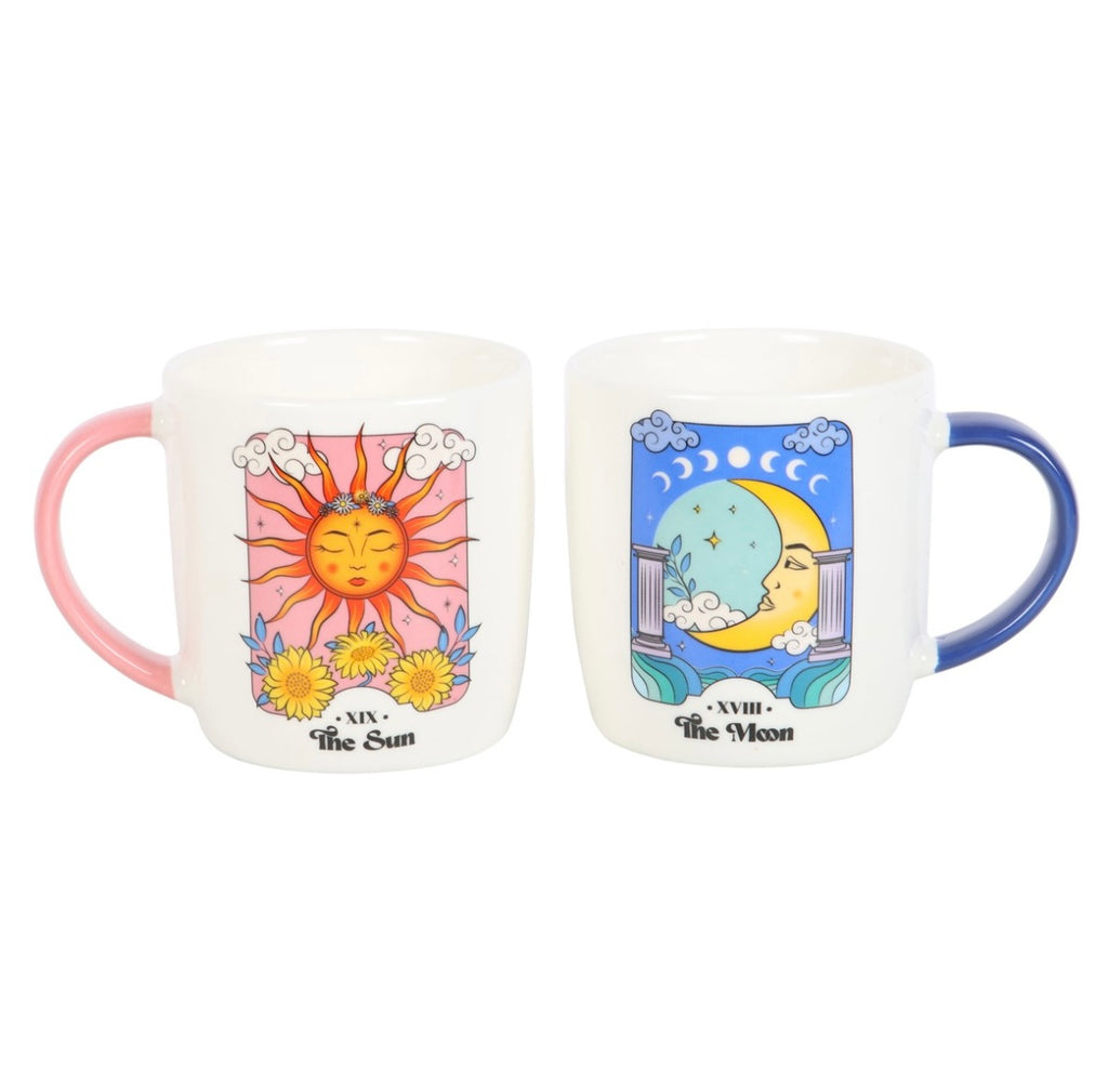 Celestial Sun & Moon Mug Set – Tarot Inspired