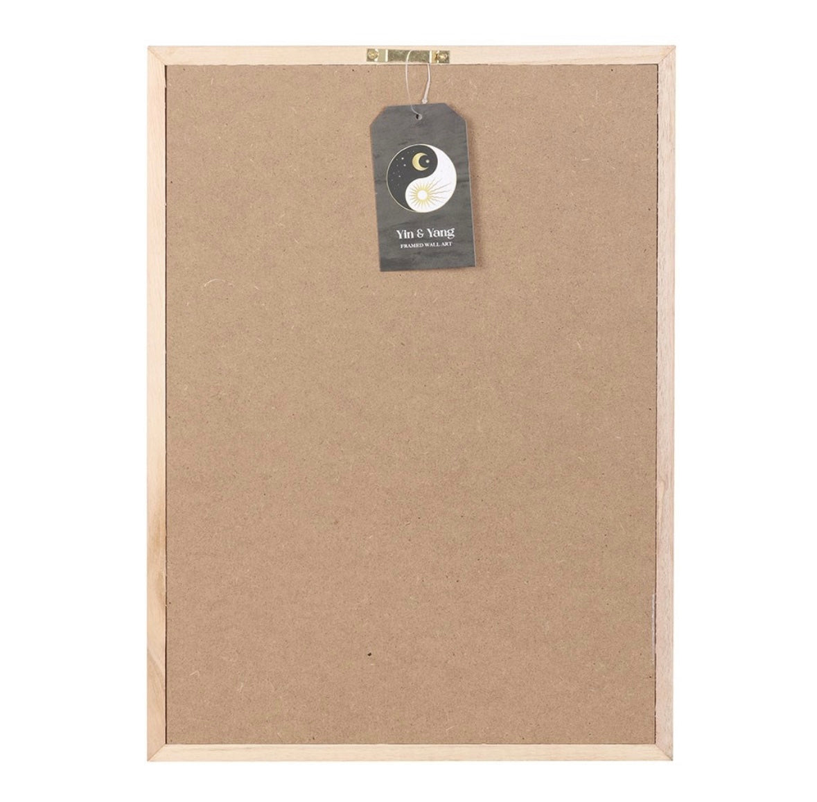 ☯️ Celestial Yin Yang Framed Print – “Live by the Sun, Love by the Moon”