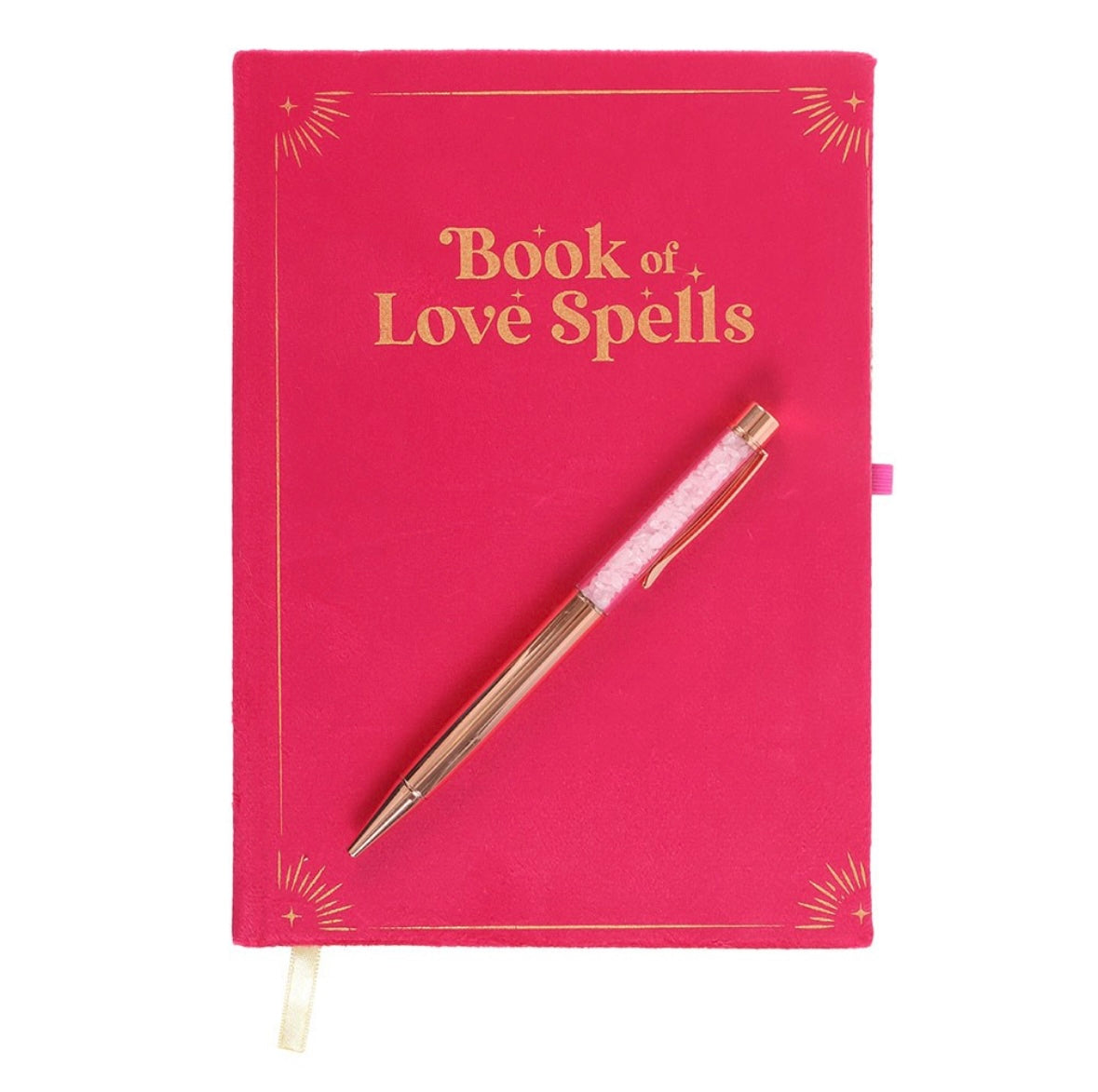 Book of Love Spells Journal & Rose Quartz Pen
