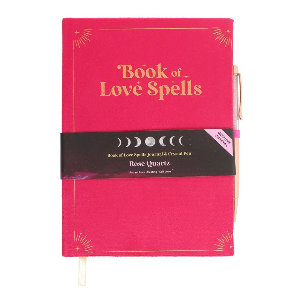 Book of Love Spells Journal & Rose Quartz Pen