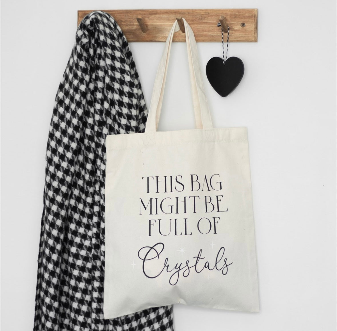 🔮 ‘This Bag Might Be Full of Crystals’ White Polycotton Tote Bag