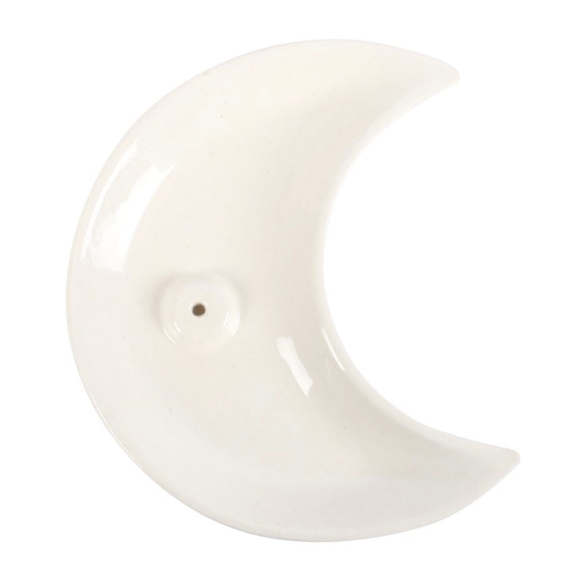 Crescent Moon Ceramic Incense Holder