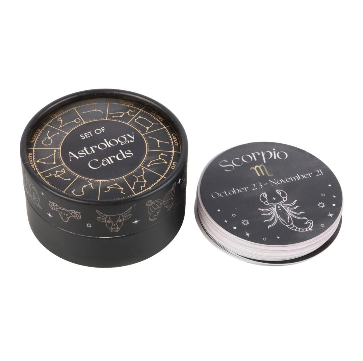 Astrology Guidance Card Set – 37 Circular Cards