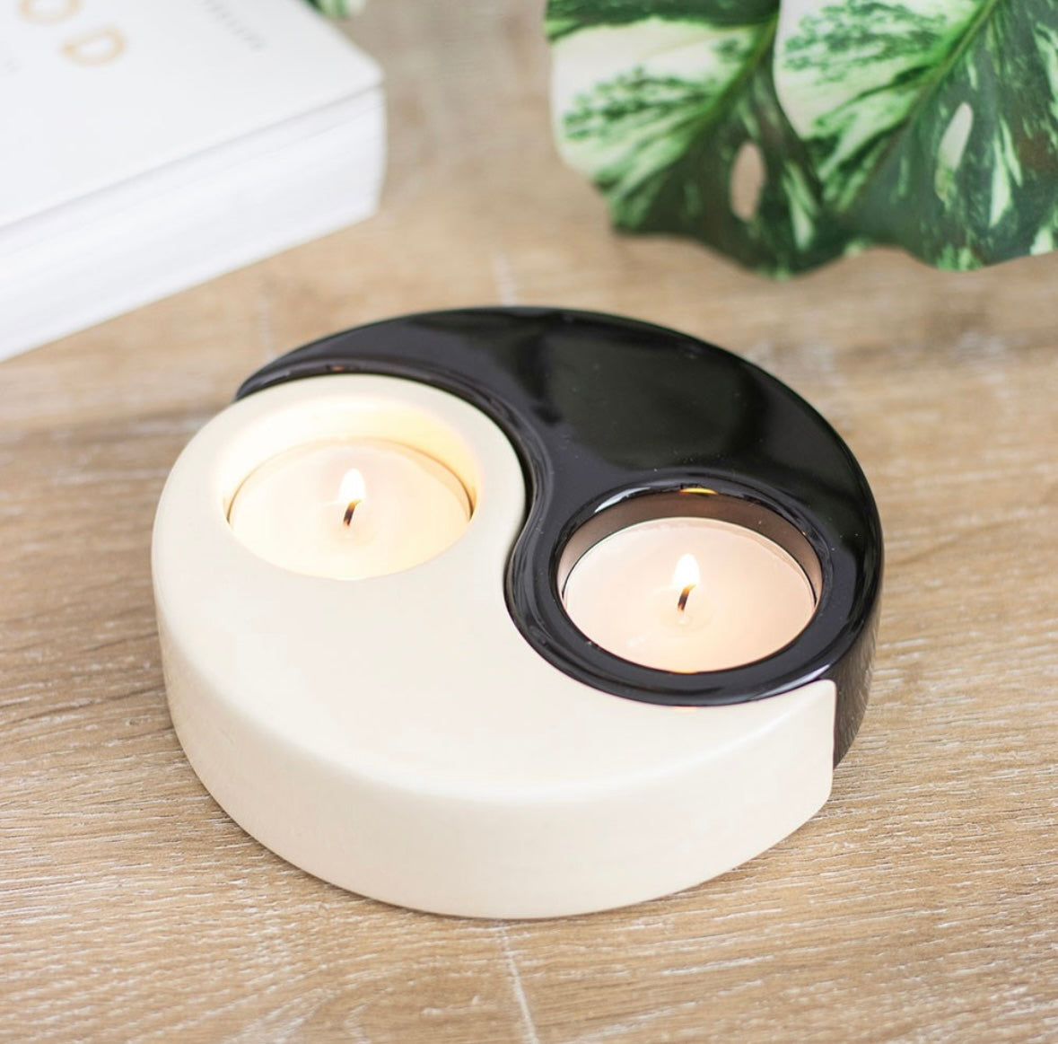 ☯️ Yin & Yang 2-Piece Tealight Candle Holder