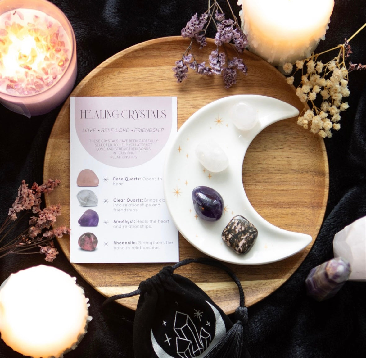 💖 Love & Friendship Crystal Healing Gift Set