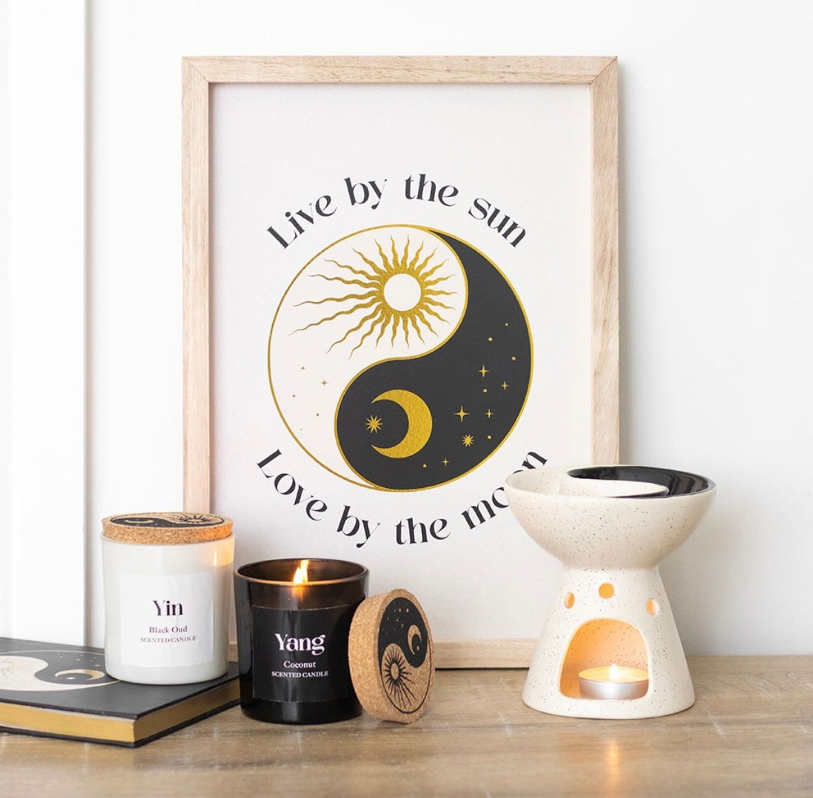 ☯️ Yin & Yang Candle Set – Black Oud & Coconut (2-Pack)