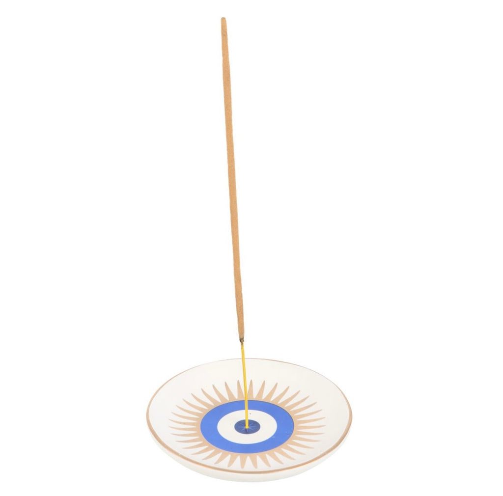 👁️ All Seeing Eye Ceramic Incense Holder – Spiritual Protection Symbol