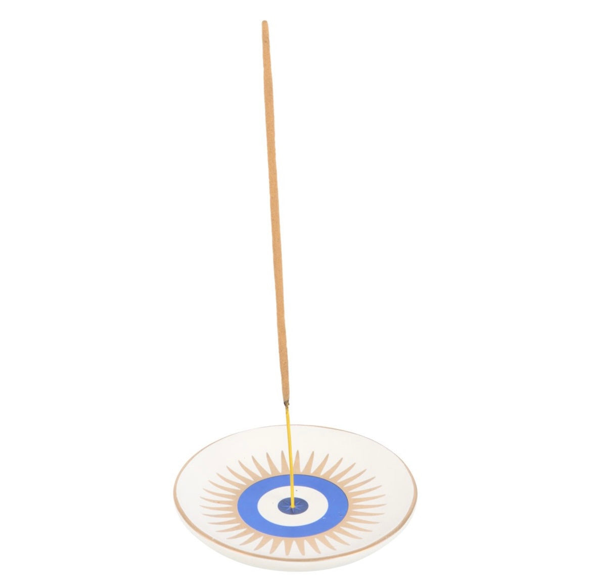 👁️ All Seeing Eye Ceramic Incense Holder – Spiritual Protection Symbol
