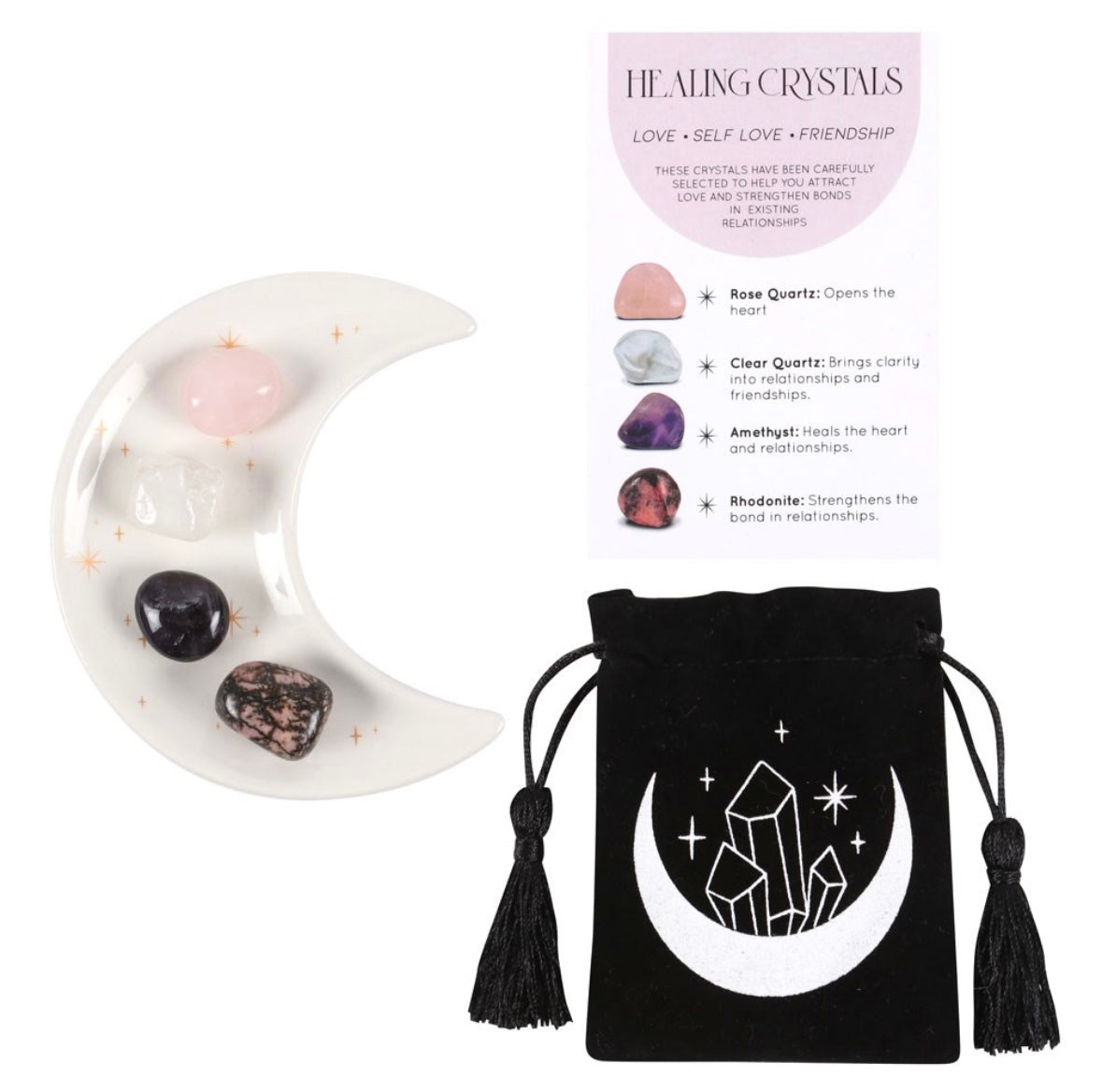 💖 Love & Friendship Crystal Healing Gift Set