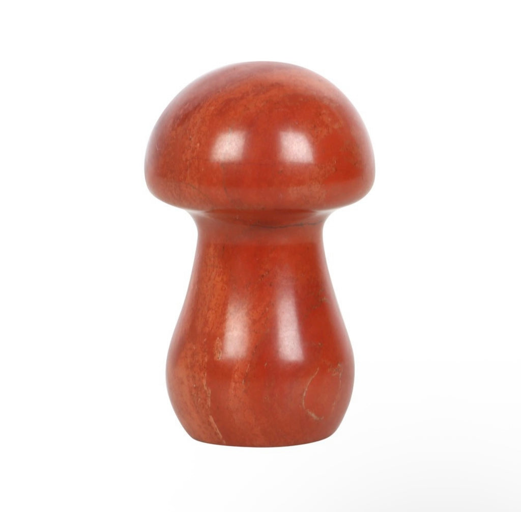Red Jasper Crystal Mushroom – Wellbeing & Relaxation