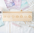 Seven Chakras Wooden Card Stand