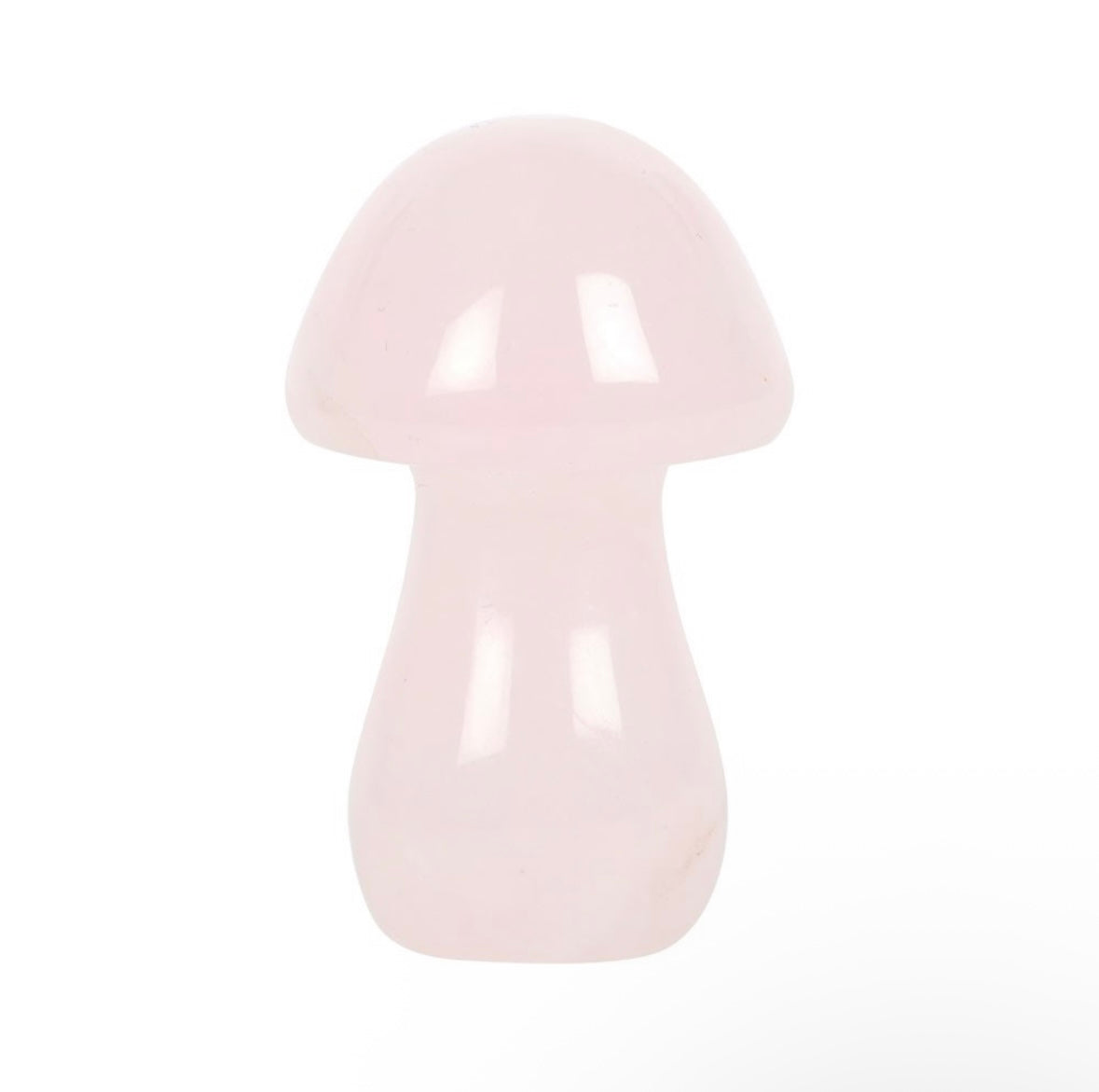Rose Quartz Crystal Mushroom – Self-Love & Compassion