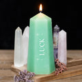 Luck Crystal Candle – Aventurine & Abundance
