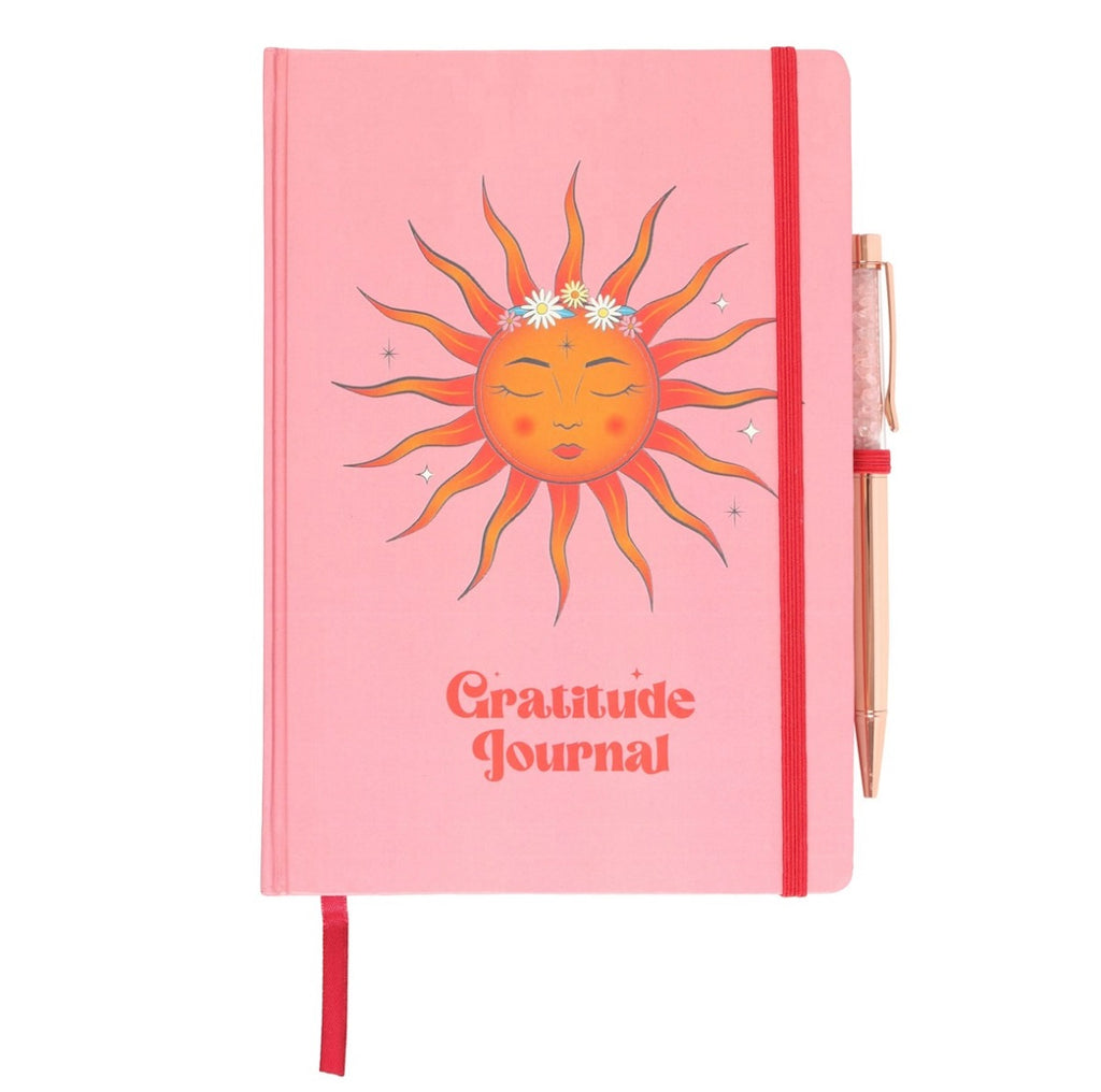 The Sun Gratitude Journal & Rose Quartz Pen