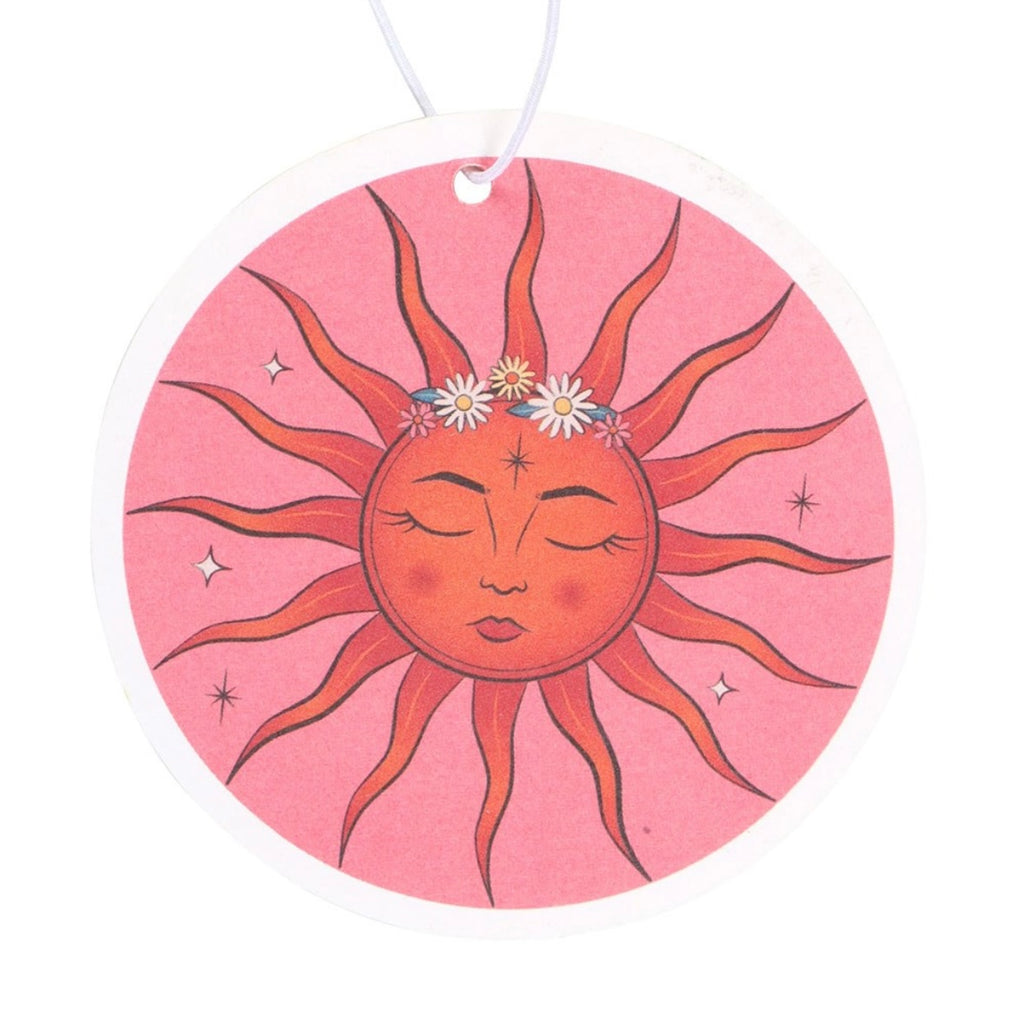 Celestial Sun Car Air Freshener – Floral Fragrance