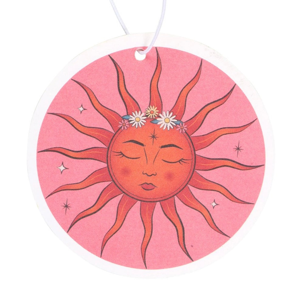 Celestial Sun Car Air Freshener – Floral Fragrance