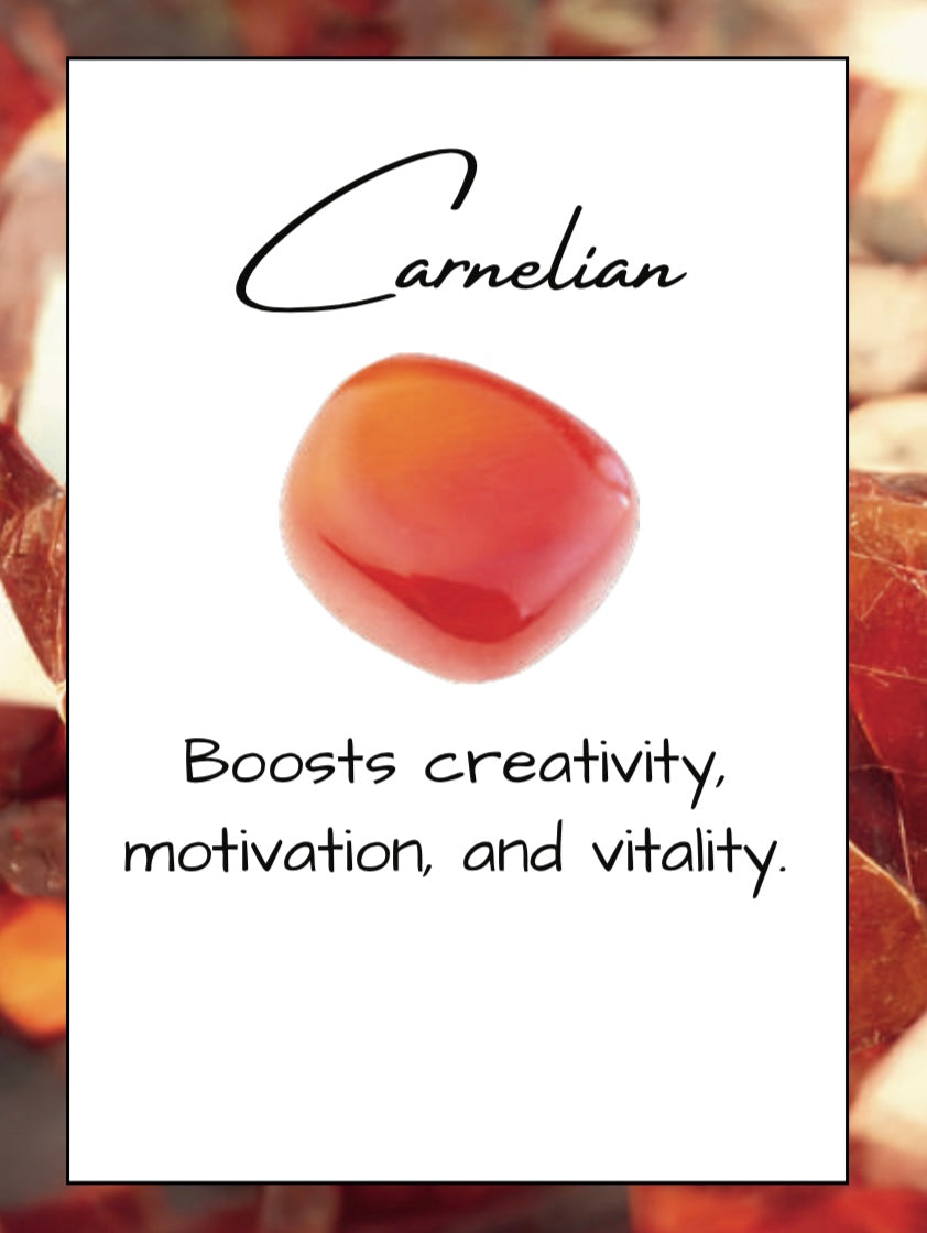 Carnelian Heart – 30–40mm (Madagascar)
