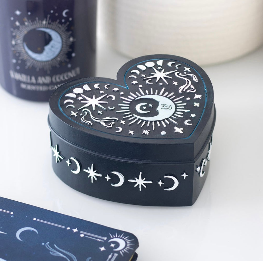 Celestial Heart Trinket Box – Moonlit Magic for Your Treasures