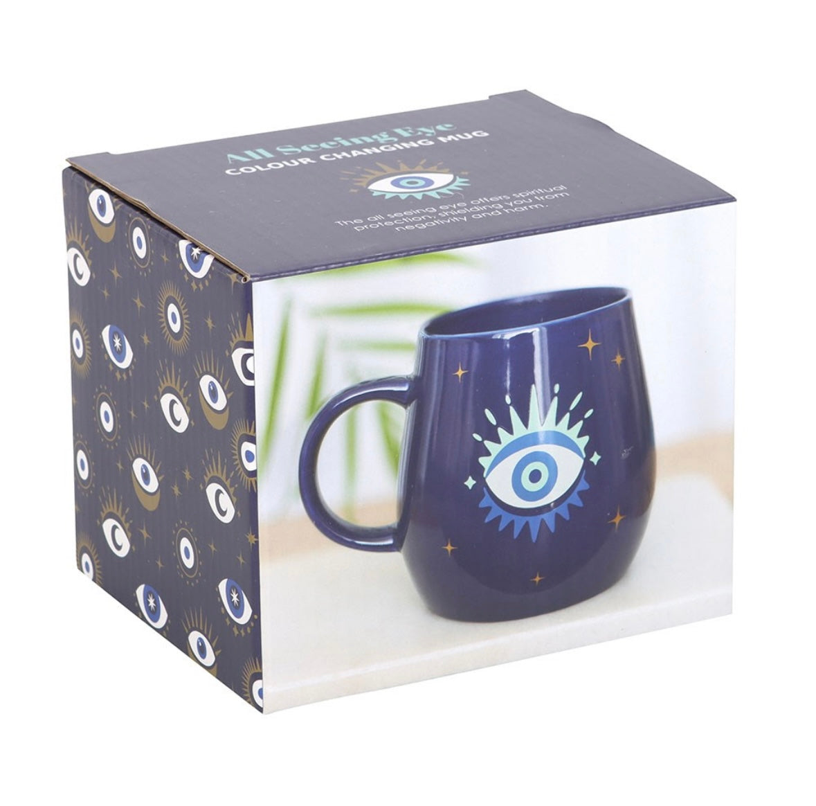 All Seeing Eye Heat-Changing Mug – Protection & Luck