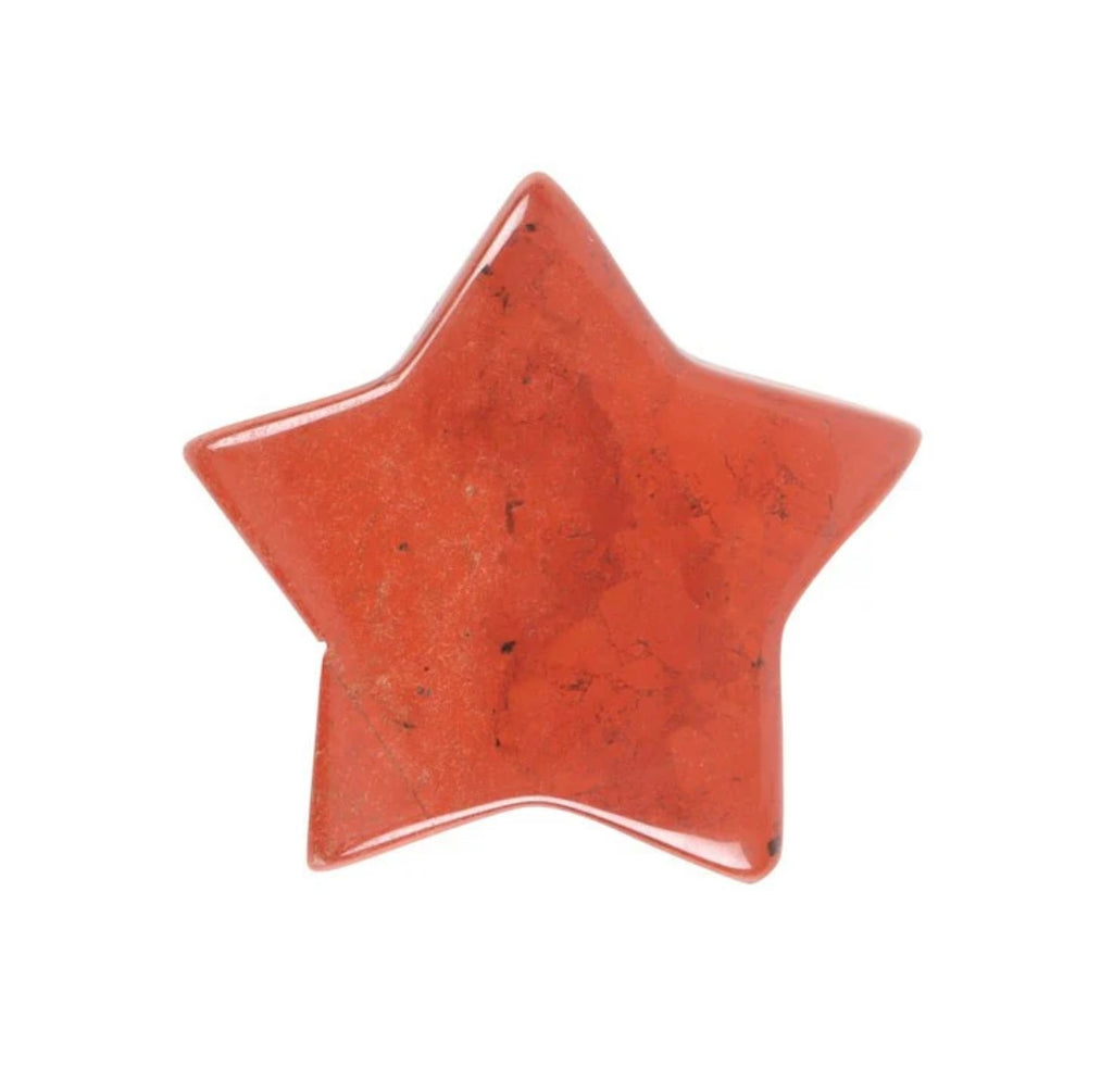 Red Jasper Keepsake Gift – Star Shaped Crystal with Gift Bag