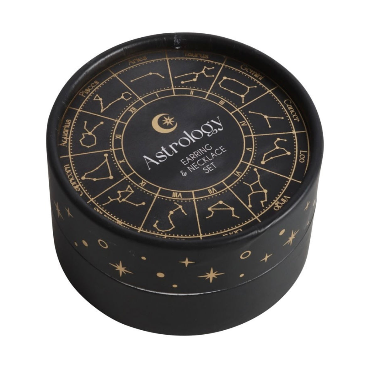 Celestial Jewellery Set – Starburst & Astrology Wheel