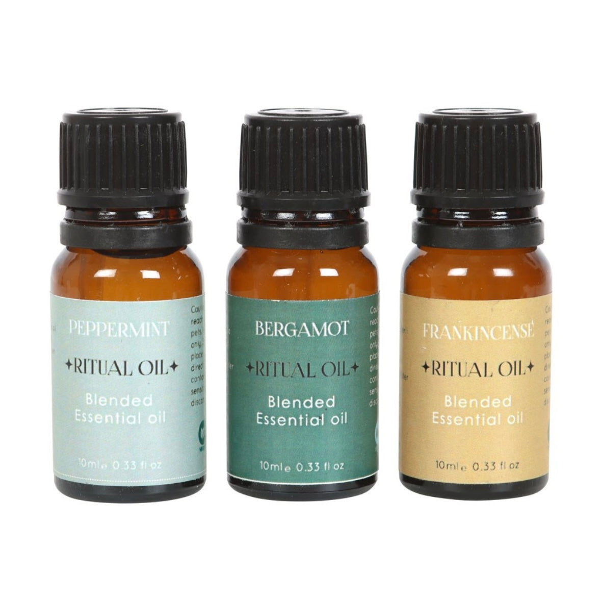 Success Ritual Essential Oil Set – Frankincense, Bergamot & Peppermint (3 x 10ml)