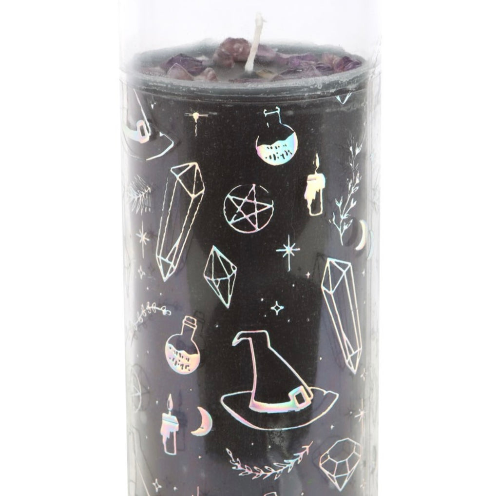 Amethyst Crystal magic Candle - Jasmine