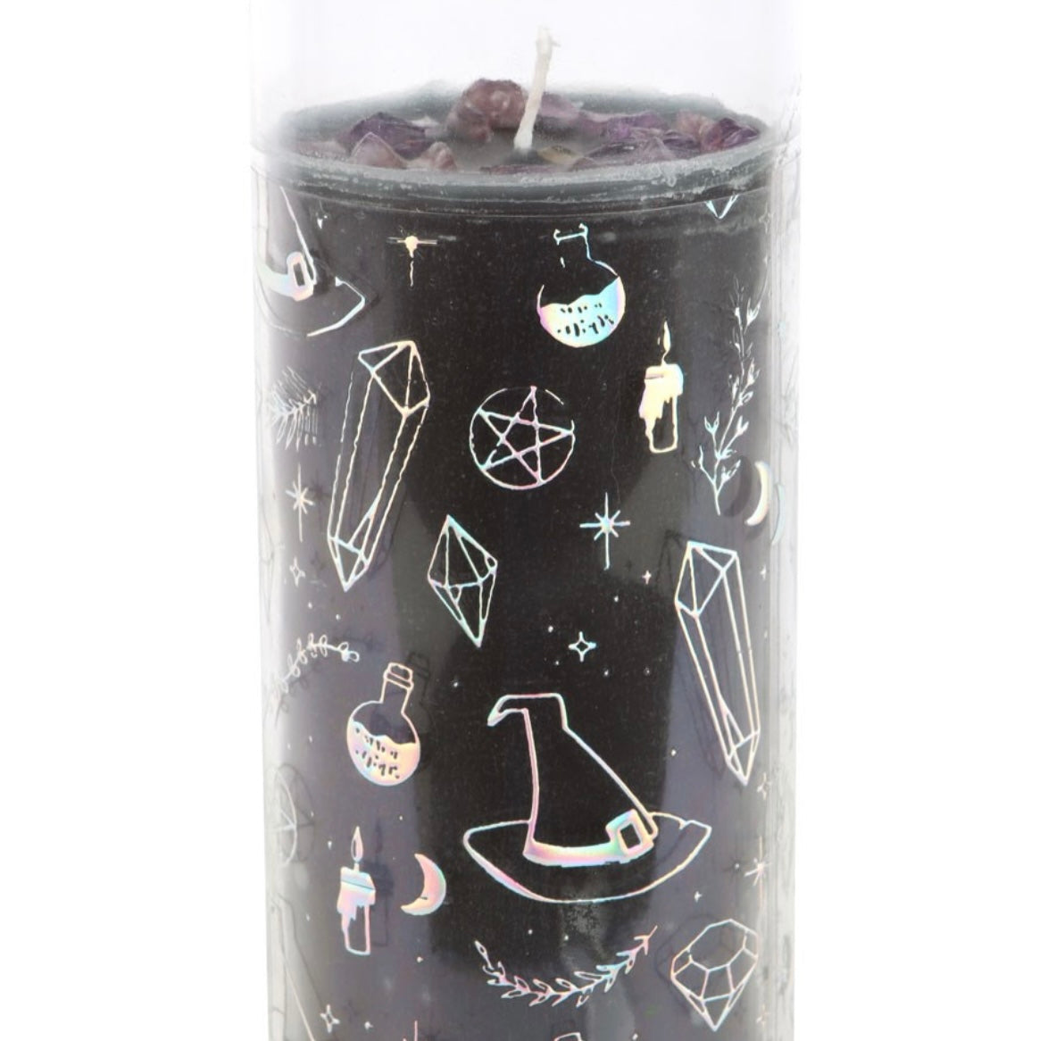 Amethyst Crystal magic Candle - Jasmine