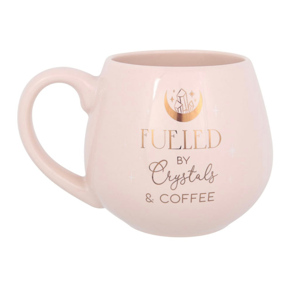 💎 Fuelled by Crystals and Coffee Mug  (500ml)