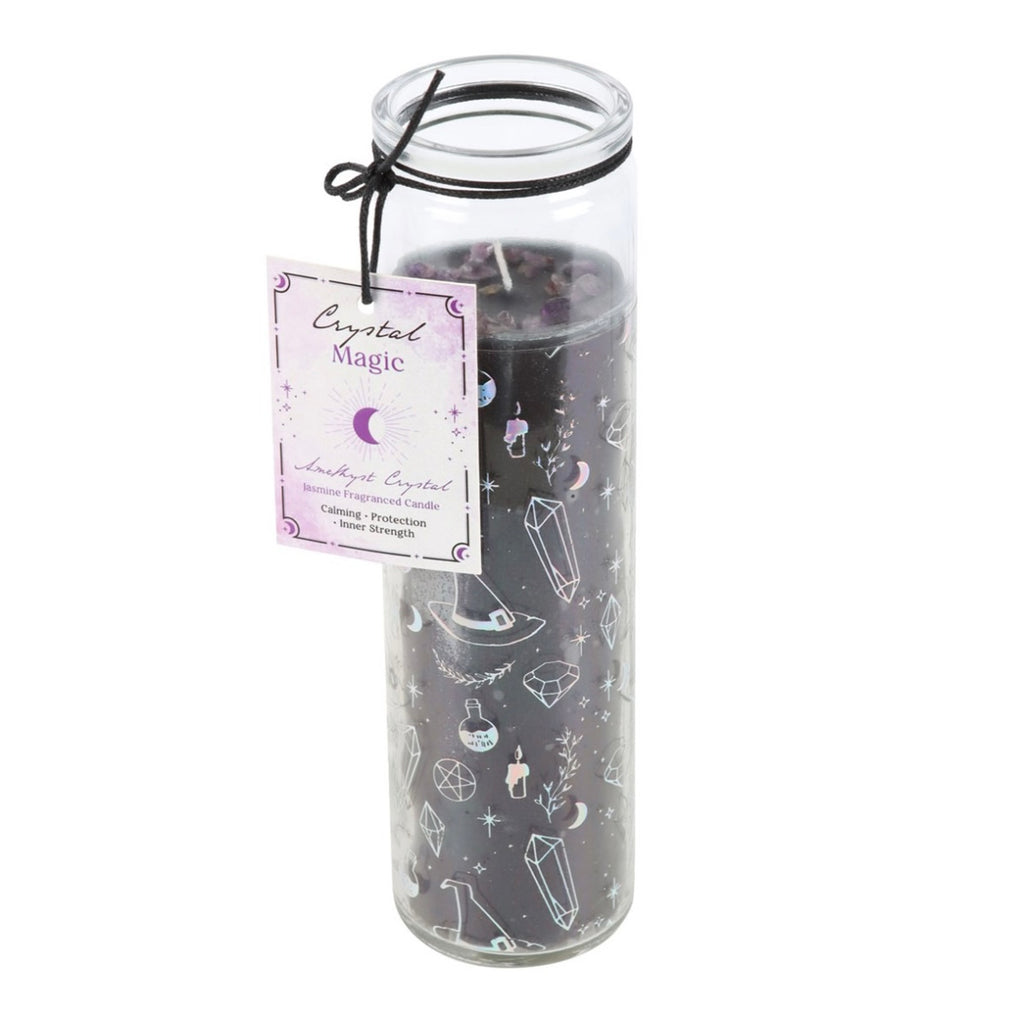 Amethyst Crystal magic Candle - Jasmine