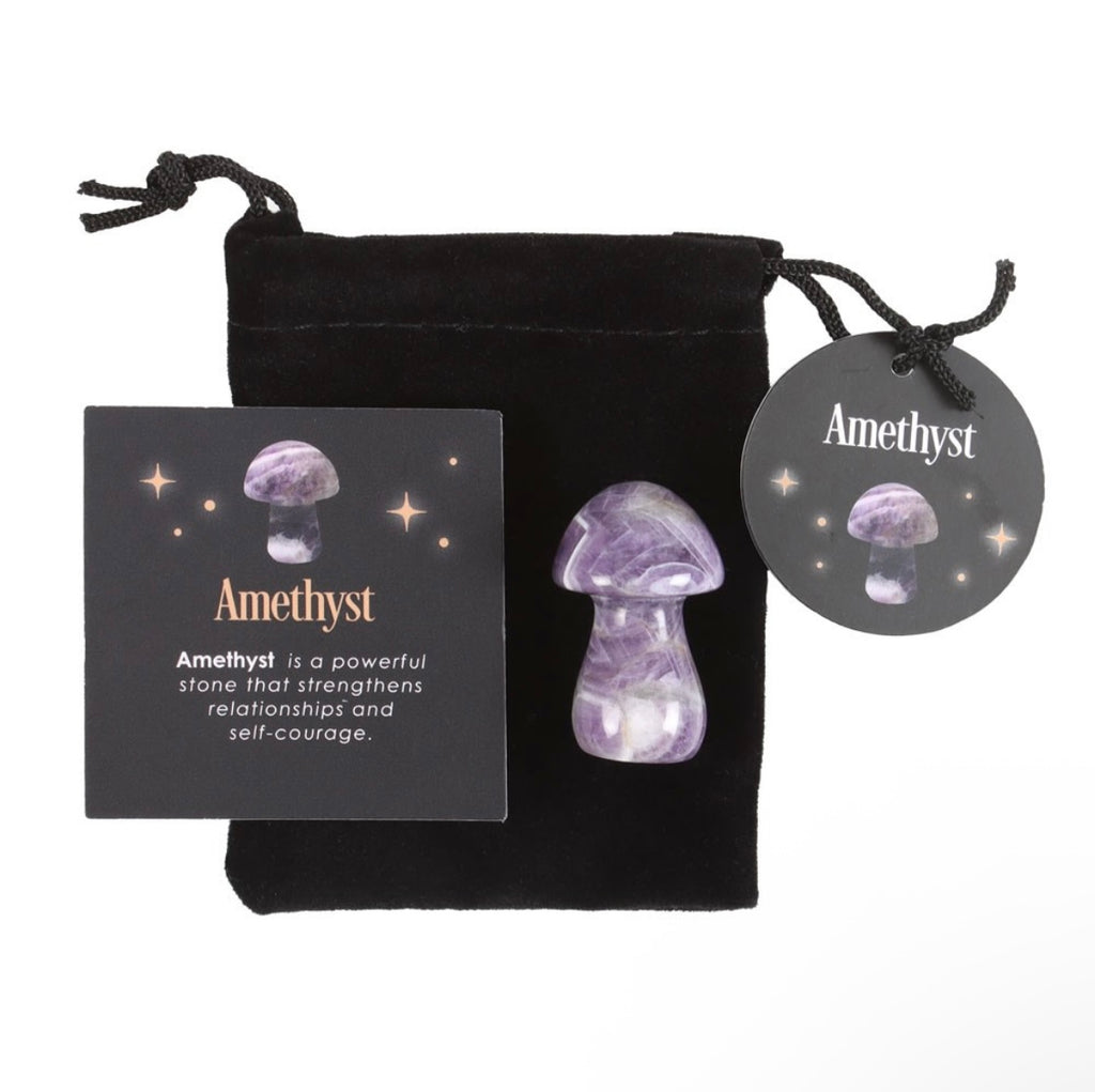 Amethyst Crystal Mushroom – Courage & Positive Energy