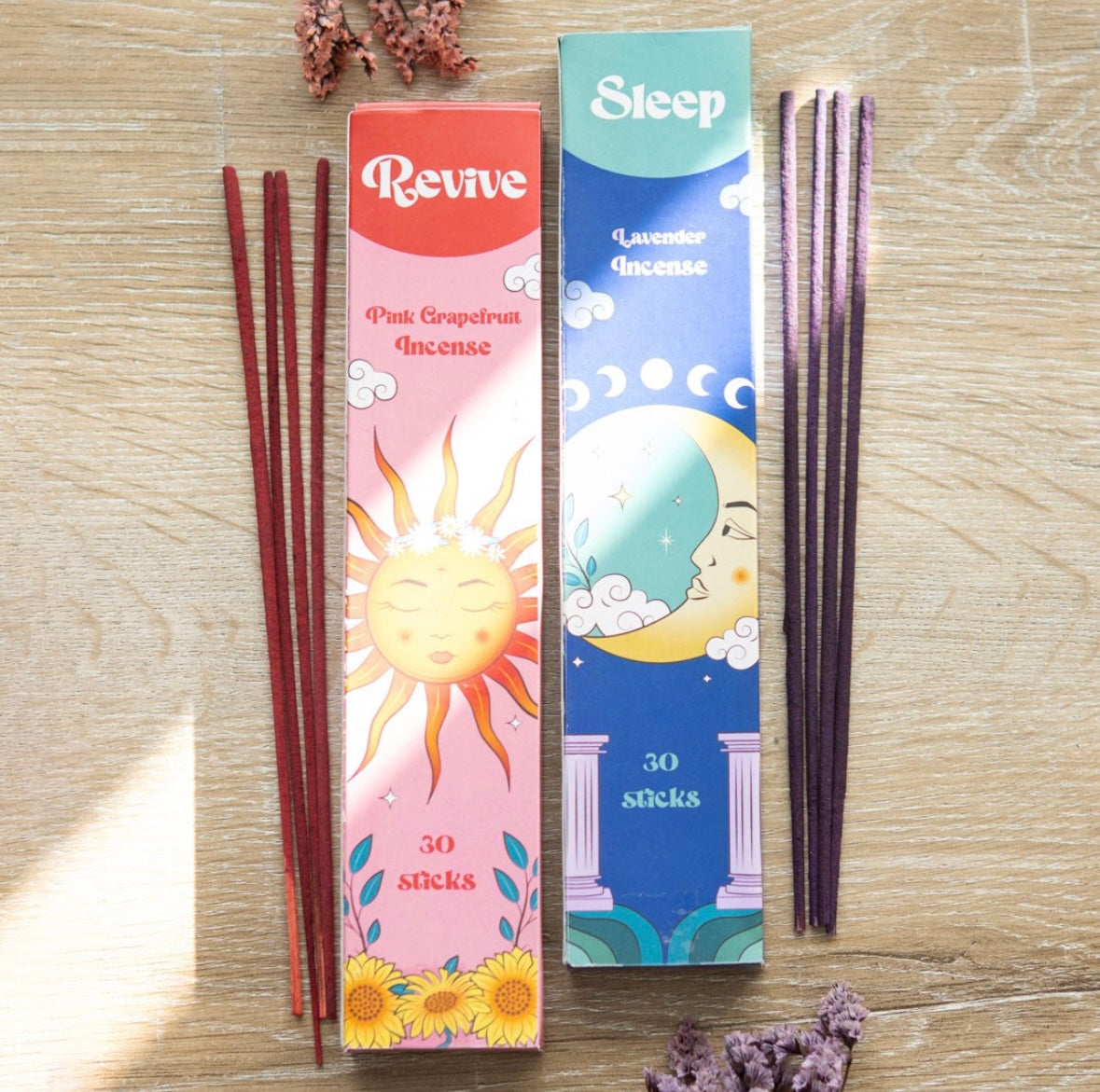 🌌 Celestial Incense Stick Duo – Sleep & Revive (2-Pack)