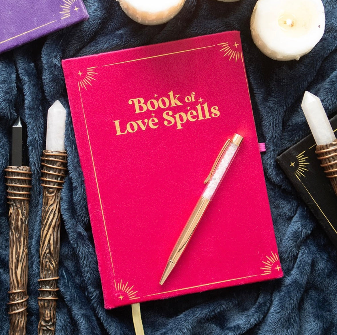 Book of Love Spells Journal & Rose Quartz Pen