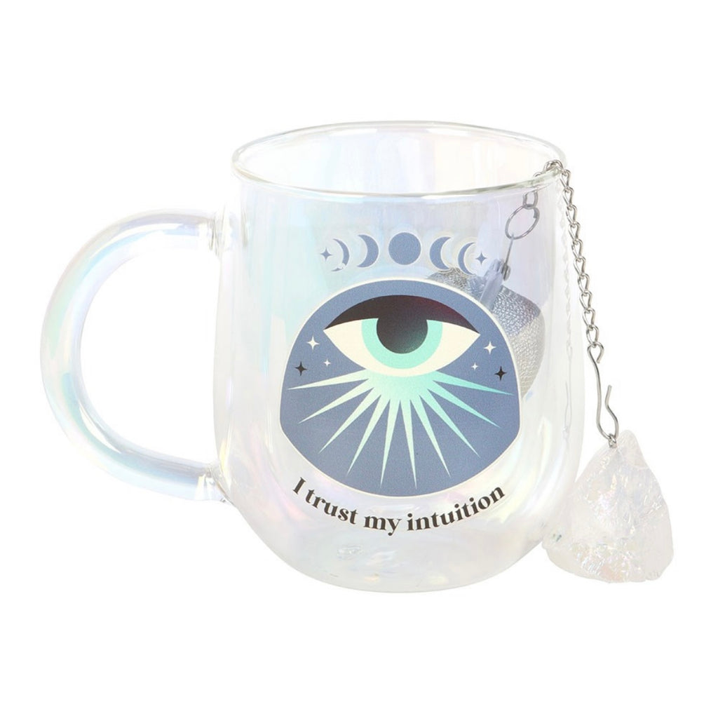 All-Seeing Eye Glass Mug & Crystal Infuser