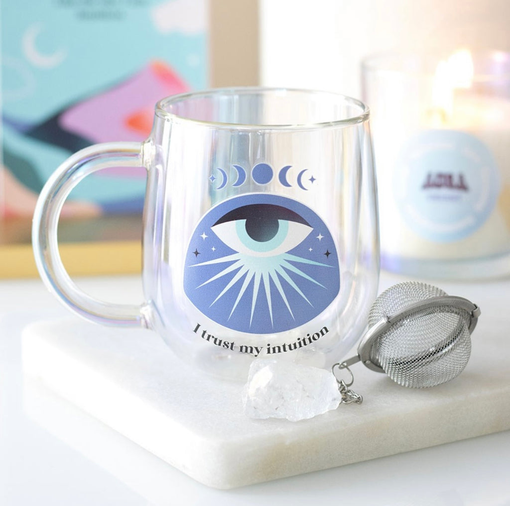 All-Seeing Eye Glass Mug & Crystal Infuser