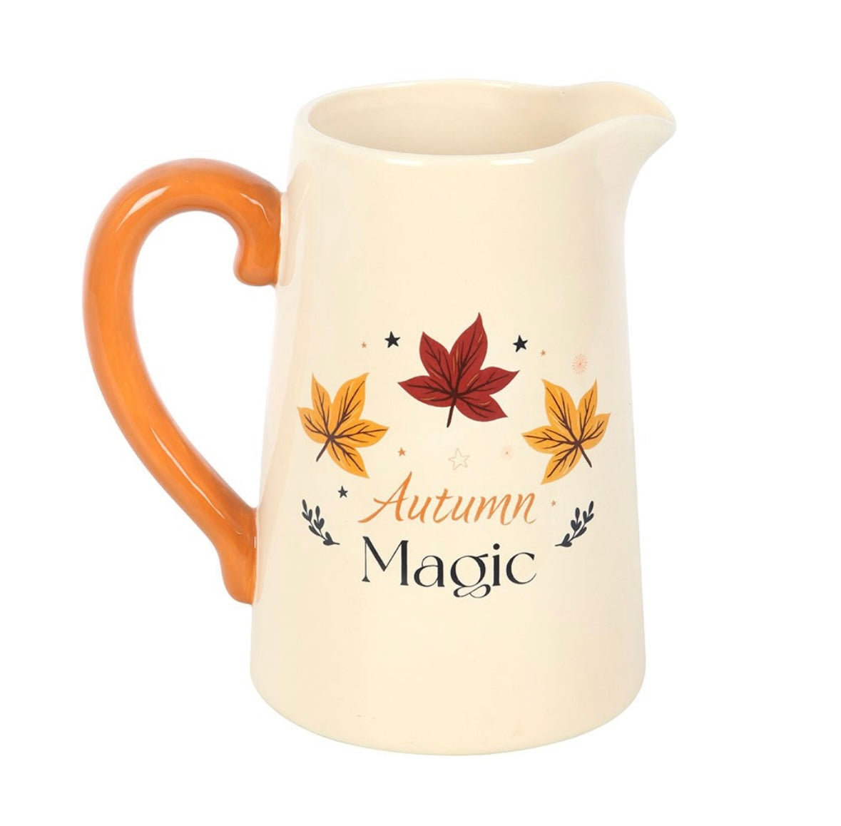 🍂 Autumn Ceramic Flower Jug – Seasonal Vase for Fresh or Dried Arrangements