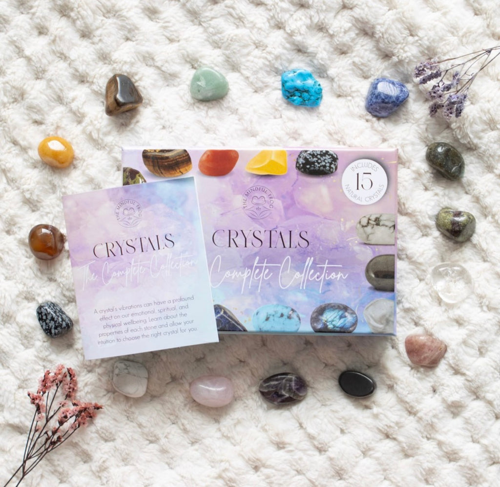 Crystal Healing Starter Kit – 15 Tumblestones with Guide