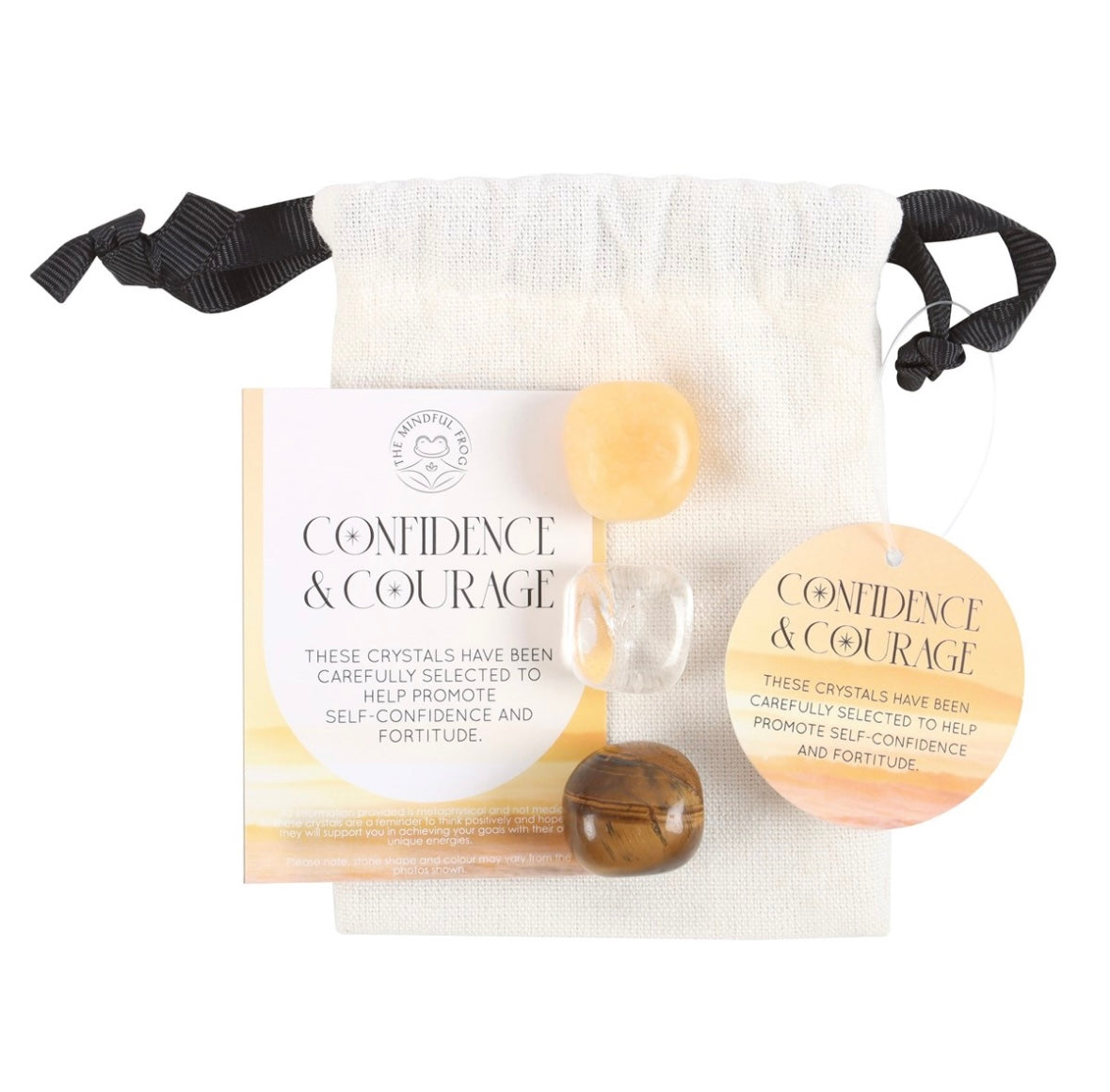 🪶 Confidence & Courage Crystal Set – 3 Healing Stones