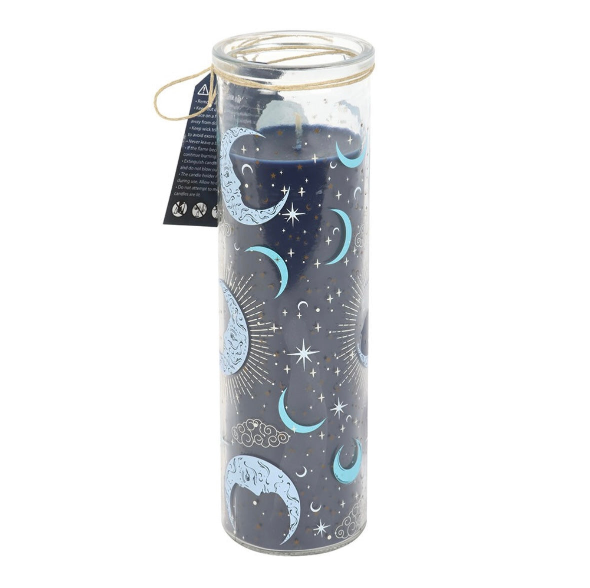 Celestial Blue Moon Tube Candle – Fig & Vanilla Fragrance
