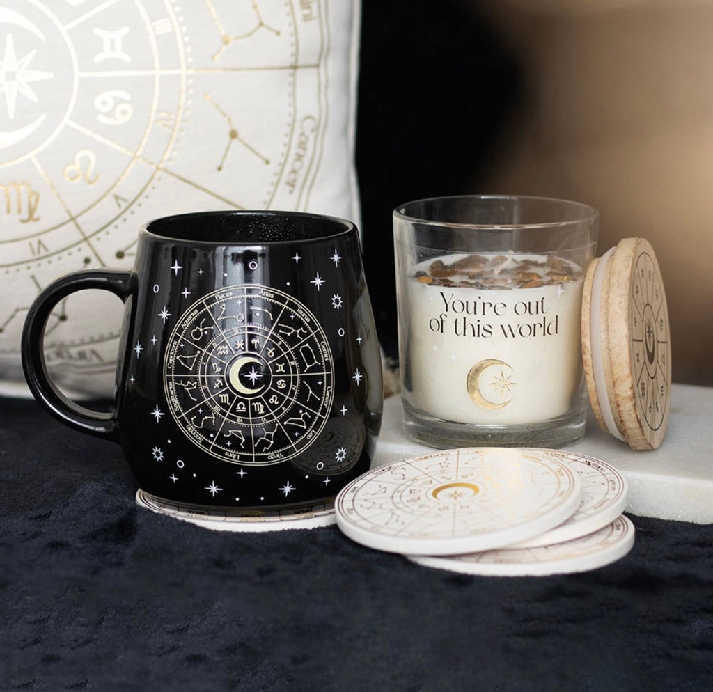 ✨ Astrology Heat Changing Mug – Celestial Gold Design (500ml)